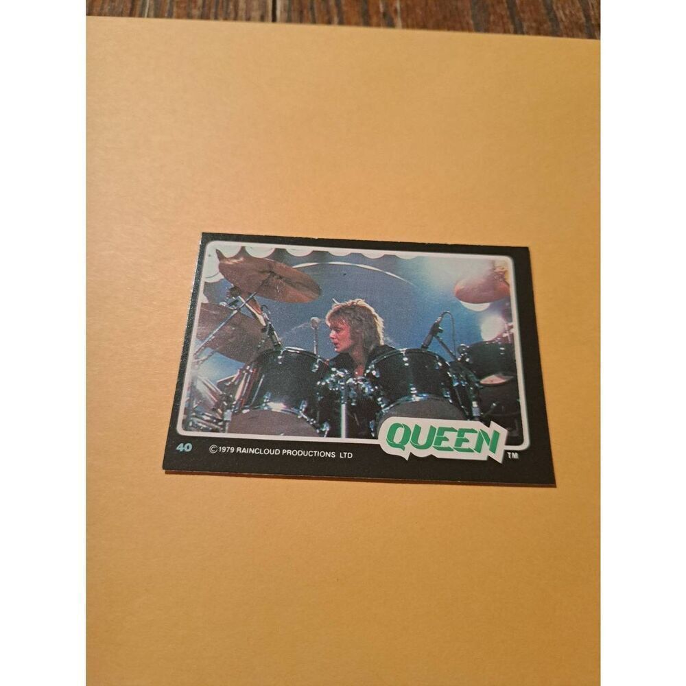 Vintage 1979 Raincloud Productions Queen Trading Card #40 Rock Band Memorabilia
